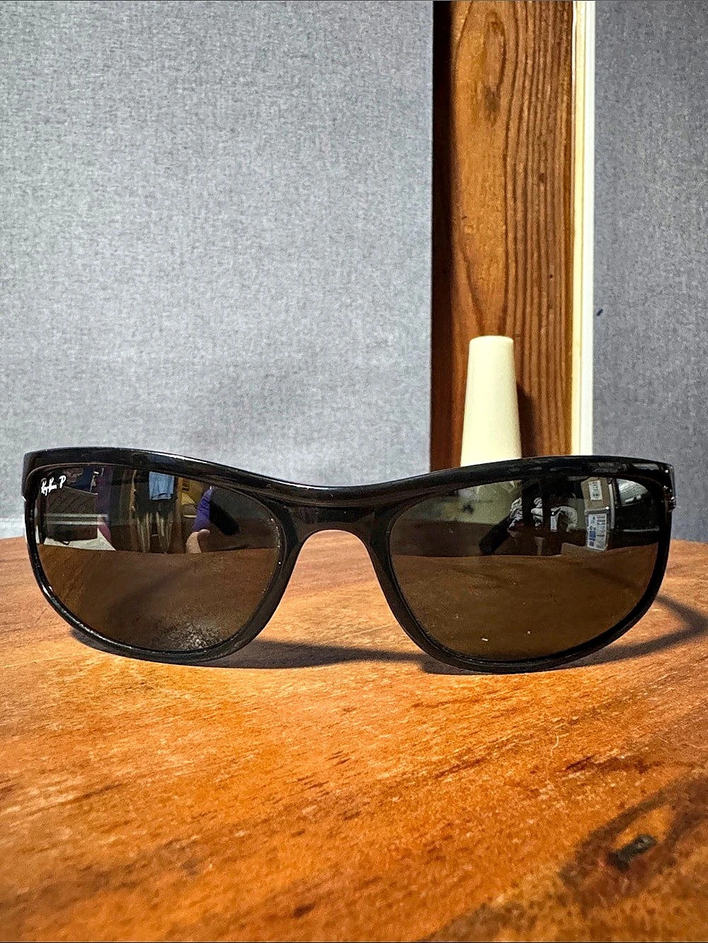 Ray-Ban RB 2027 Polarized Black & Brown Sunglasses